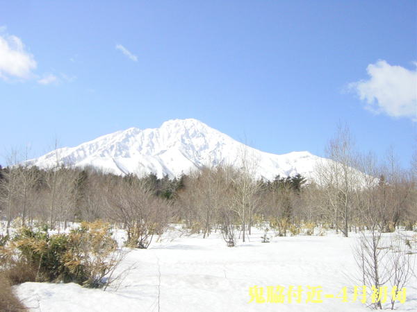 厳冬の利尻富士