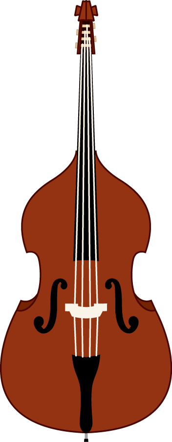 Illustrations Of Mandolin Guitar And Contrabass In The Public Domain